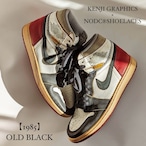 KENJI GRAPHICS × NODC®︎SHOELACES 【1985】OLD BLACK