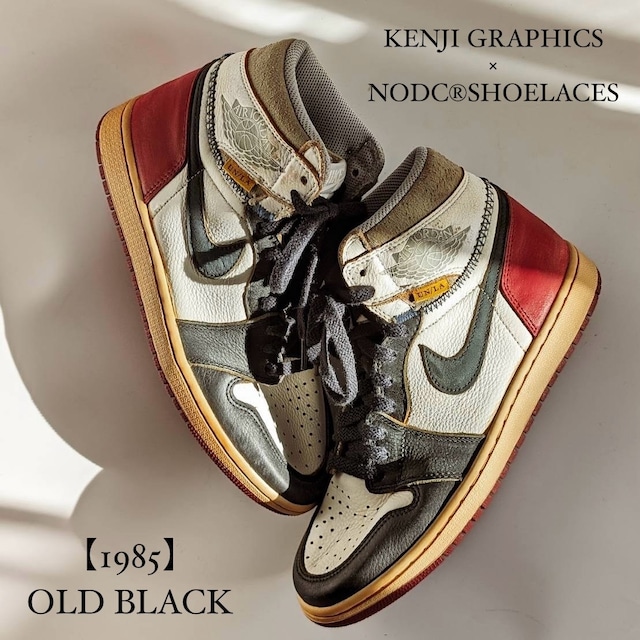 KENJI GRAPHICS × NODC®︎SHOELACES 【1985】OLD BLACK