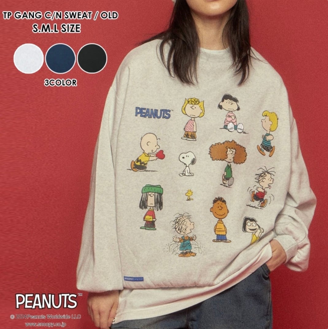 SEQUENZ×PEANUTS】TP GANG C/N SWEAT(I-24770930) | 7BRIDGE