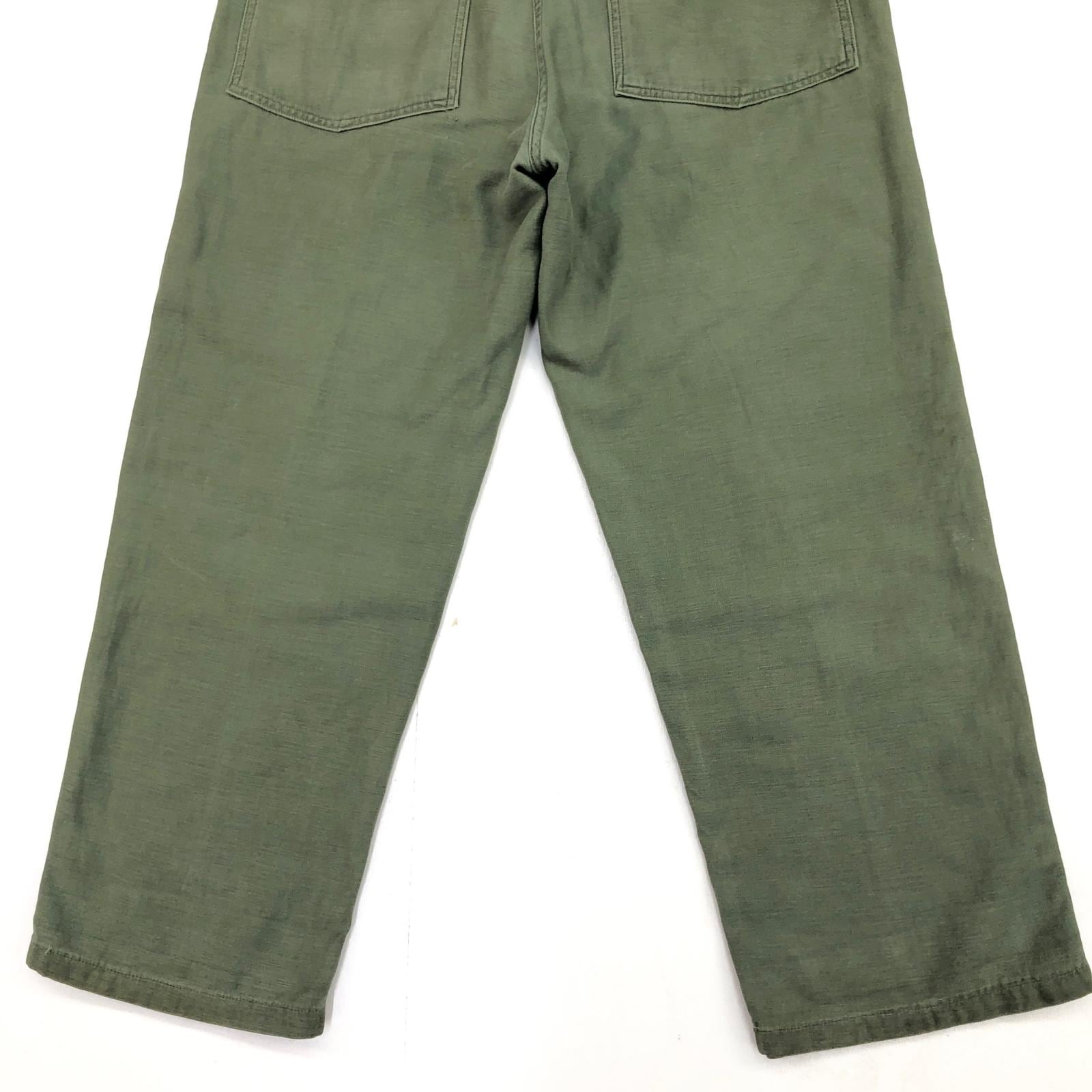 60s US ARMY OG107 ミリタリー 初期型 ベイカーパンツ W30 U.S.ARMY 60年代 USA製 OG-107 ミリタリー ベイカーパンツ ダブル