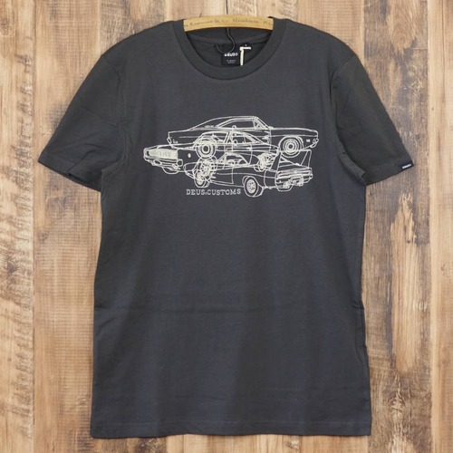 デウスエクスマキナ Tシャツ メンズ Deus Ex Machina CHARGER TEE ダッジ・チャージャー