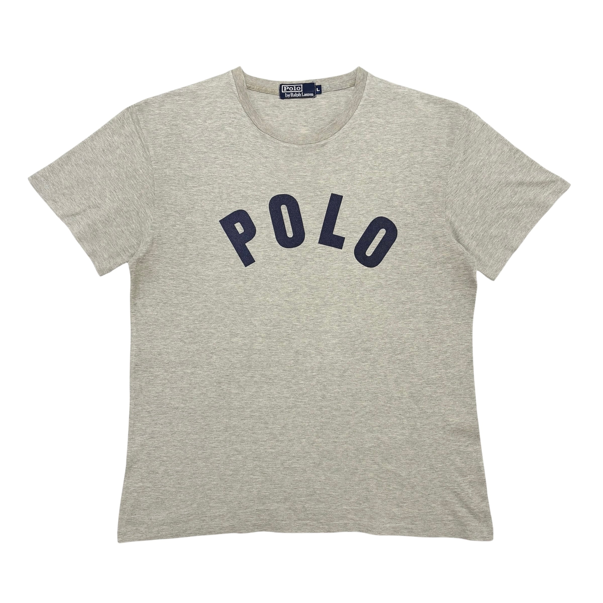 古着 90s ポロラルフローレン Polo by Ralph Lauren アーチロゴ Tシャツ クリーニング済 ナイガイ メンズL