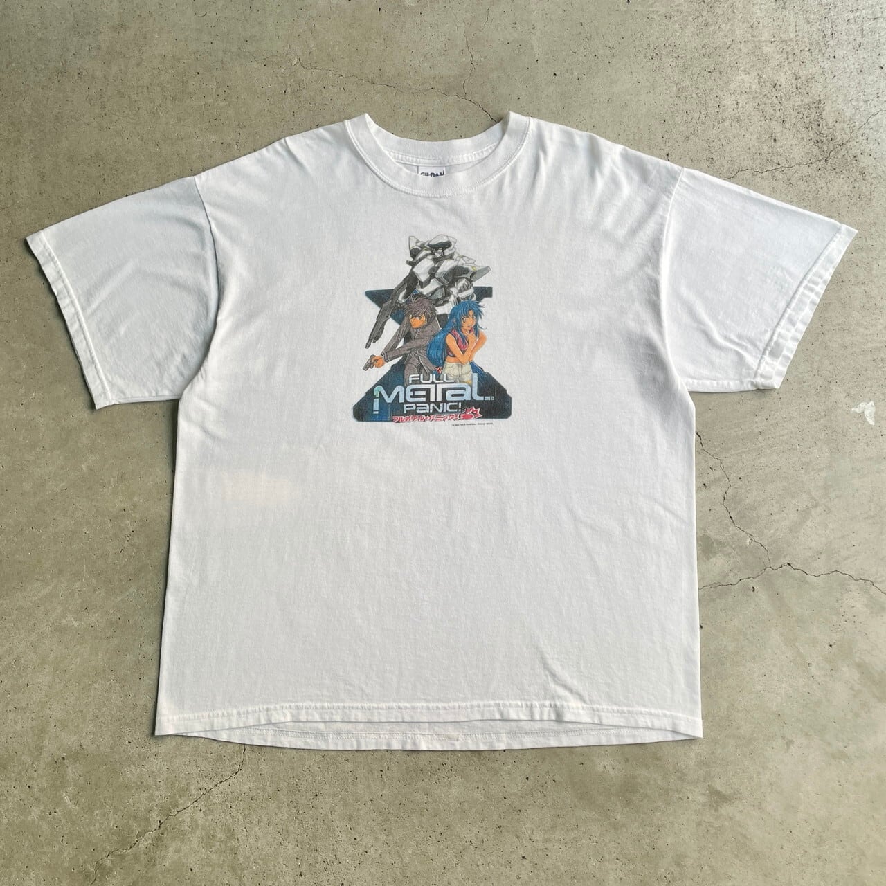 00年代 フルメタル・パニック! キャラクタープリントTシャツ メンズXL 
