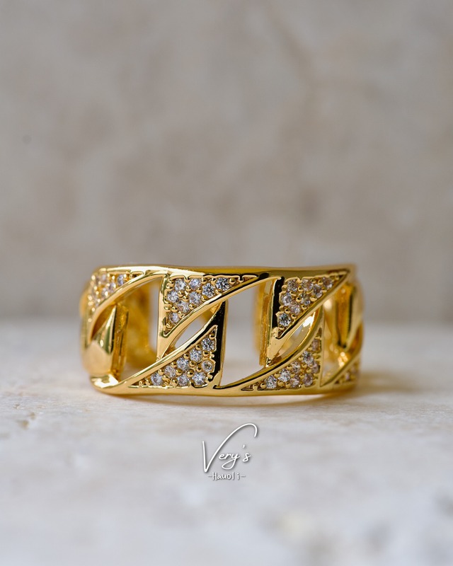 Miami Cuban Cz Ring【Very's Jewelry】