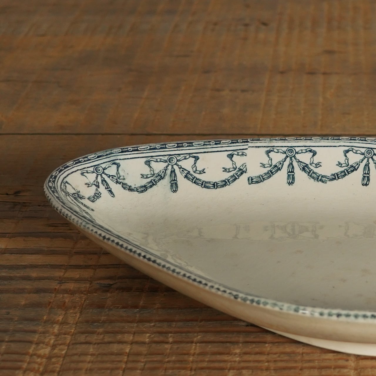 SALINS サラン窯　ラヴィエ　フランス　アンティークプレート　皿　ブロカント