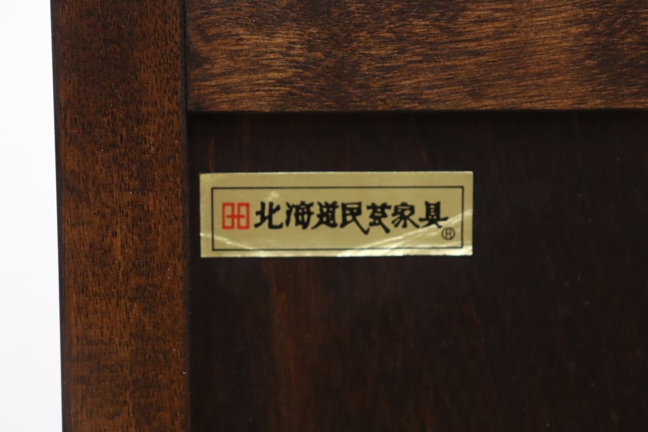 沼津店】北海道民芸家具 樺無垢材 ドレッサー 鏡台 化粧台 デスク 机