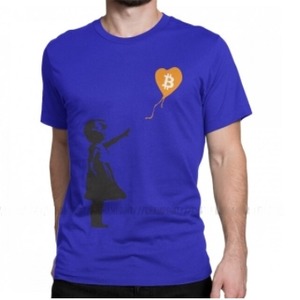 Tシャツ　BTC　Bitcoin（Baloon）　　BTC01-004