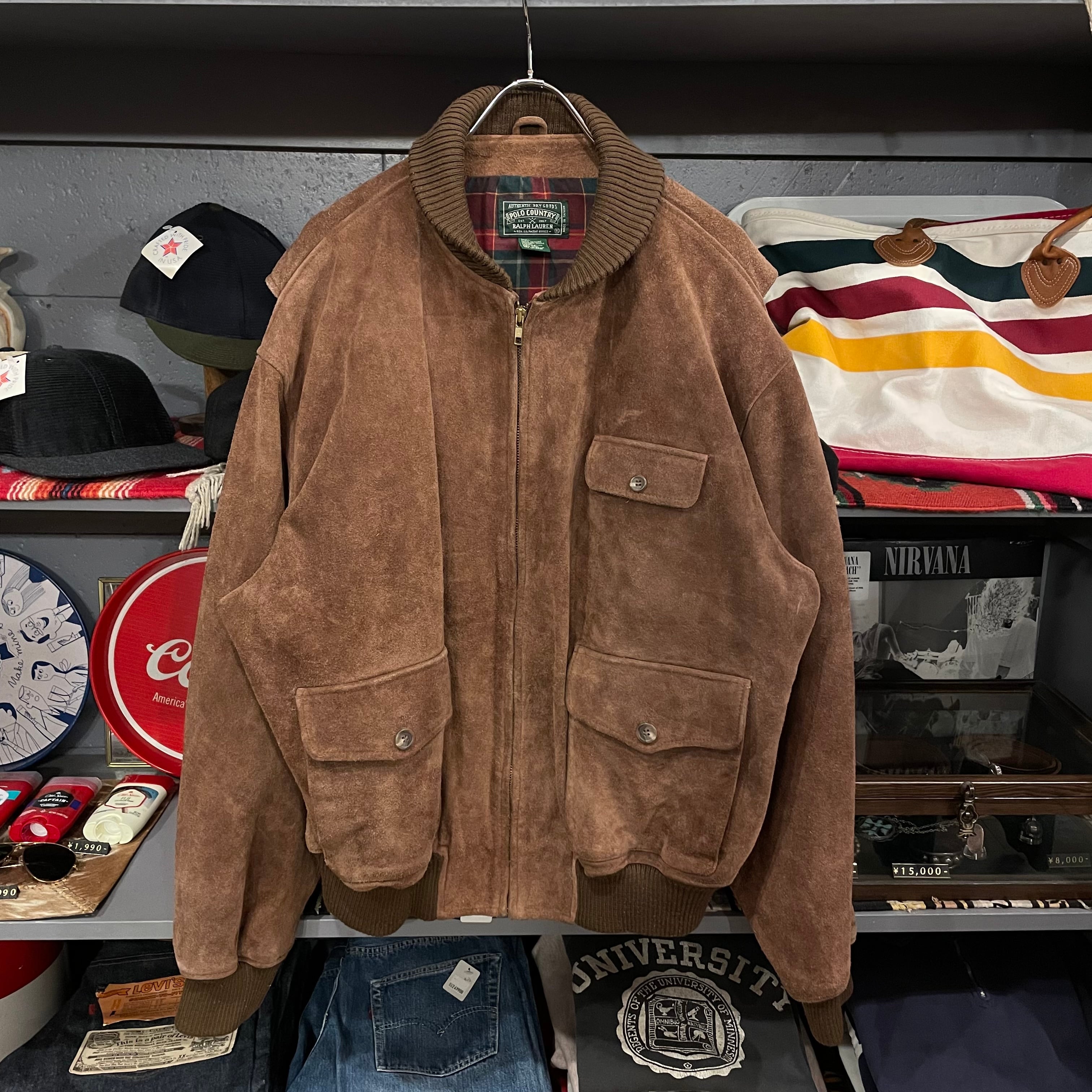 90s POLO COUNTRY 優しく ポロカントリー スエードレザージャケット