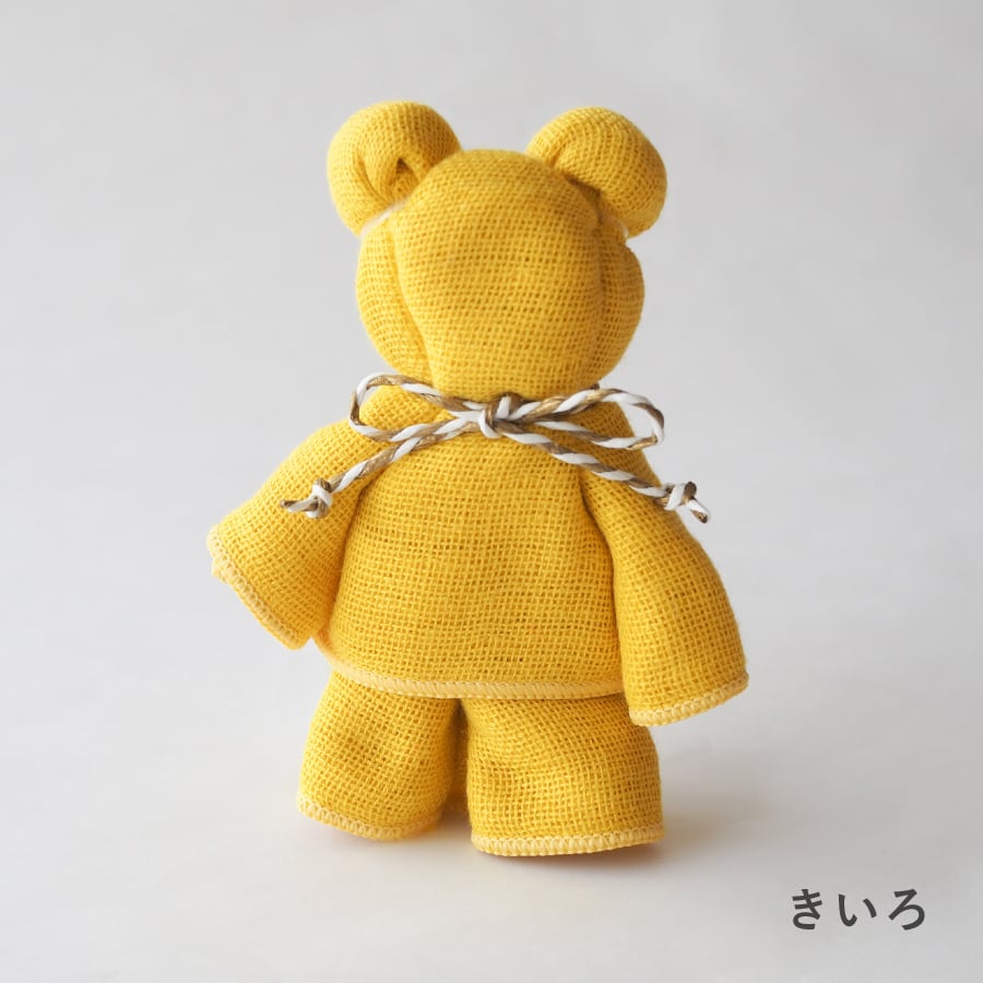 クマコ くまの形の6重ガーゼハンカチ Mサイズ | cumuco marché
