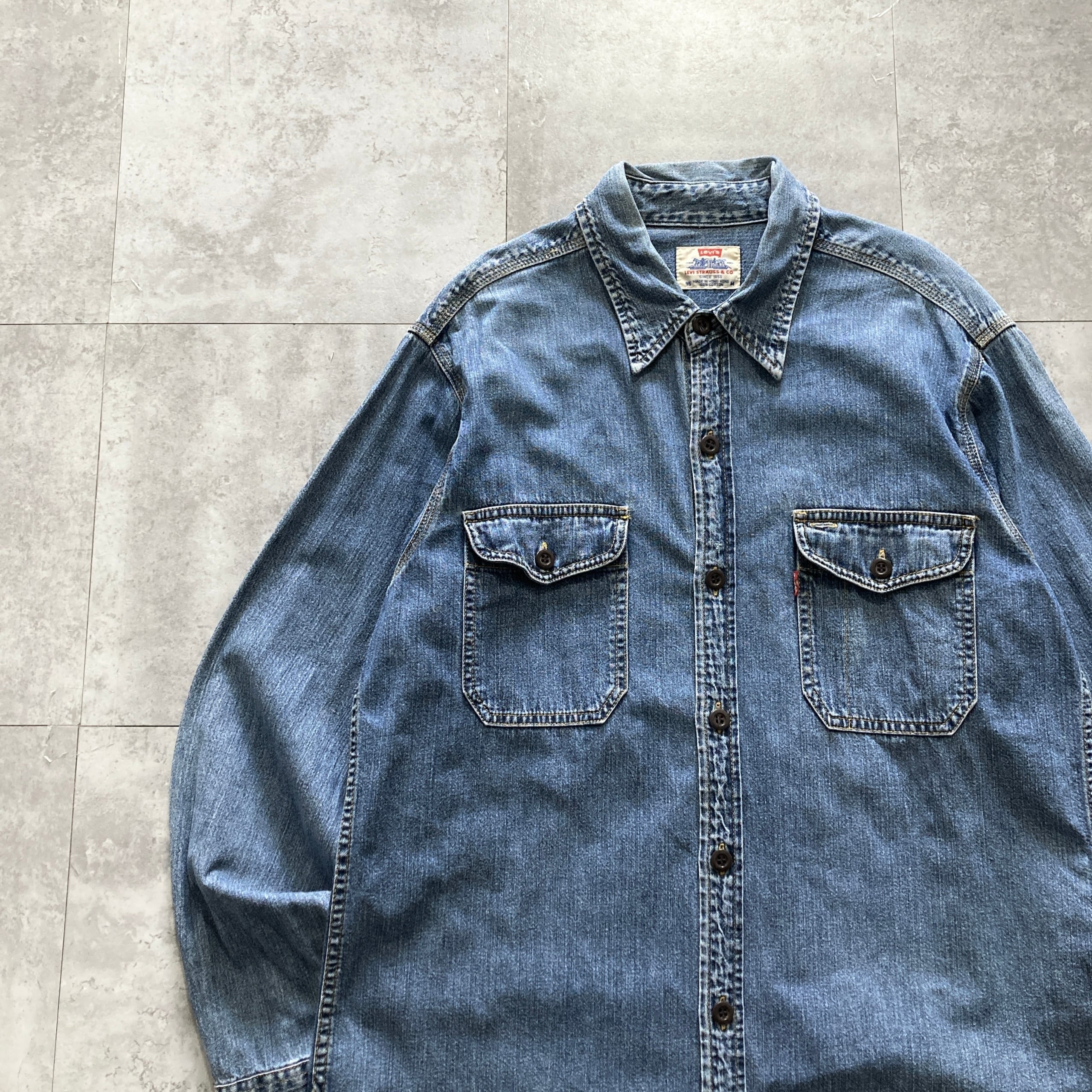 80's-90's】Wrangler ラングラー ワンポイント ロゴ刺繍 スナップ