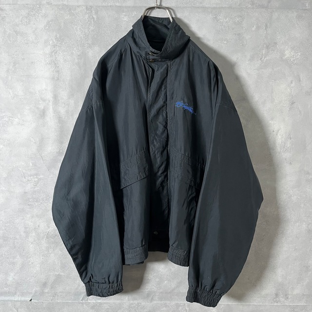 #5561 "HILTON" embroidery silk blouson jacket