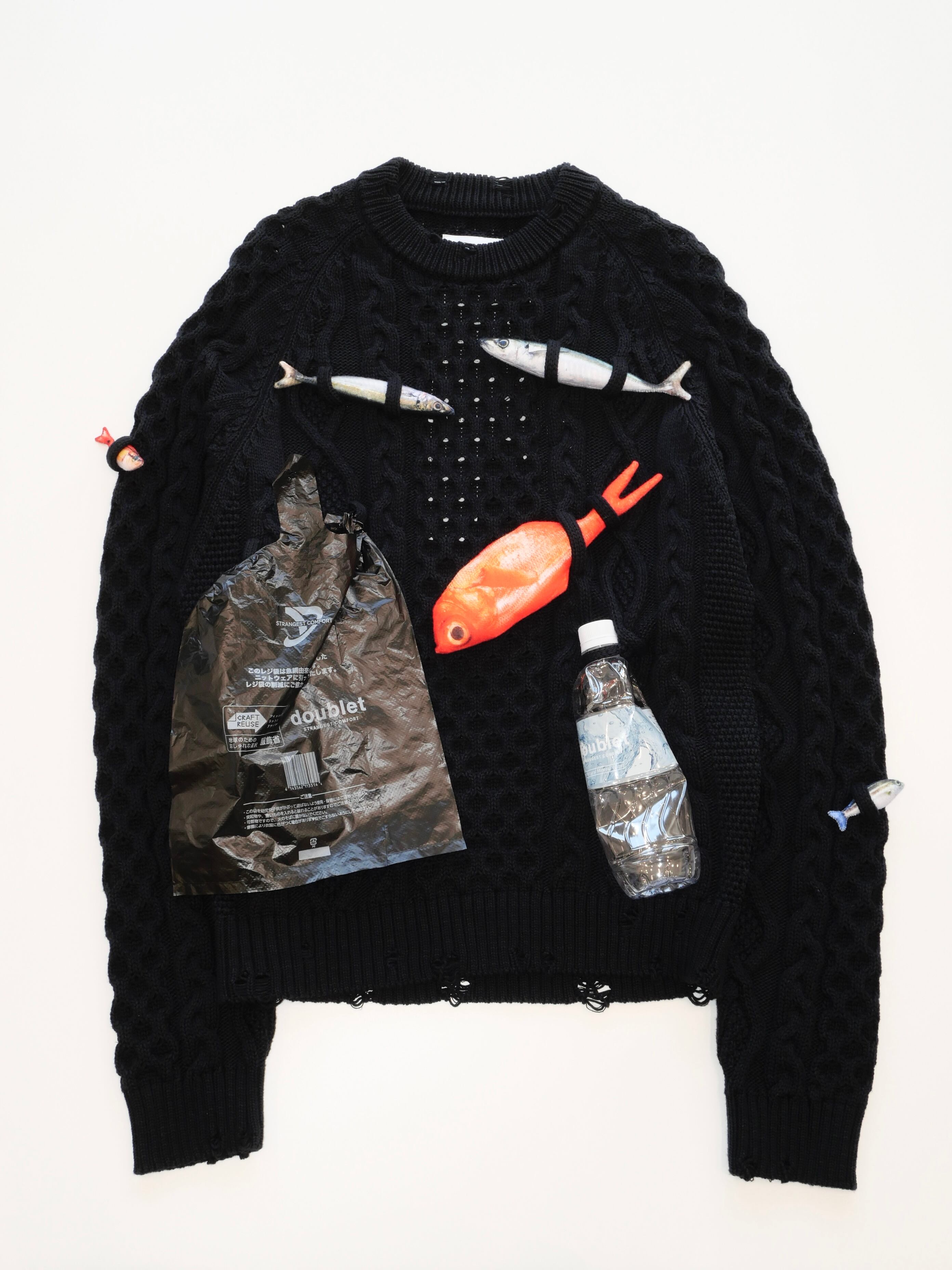 doublet CAUGHT IN THE CABLE FISHERMAN KNIT | CONSTRUCT1