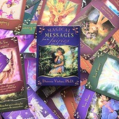 BSWL 44枚/マジックフェアリー女神オラクルカード、将来の運命、カジュアルボードゲームのトランプ英語の占いテーブルカードタロットカード