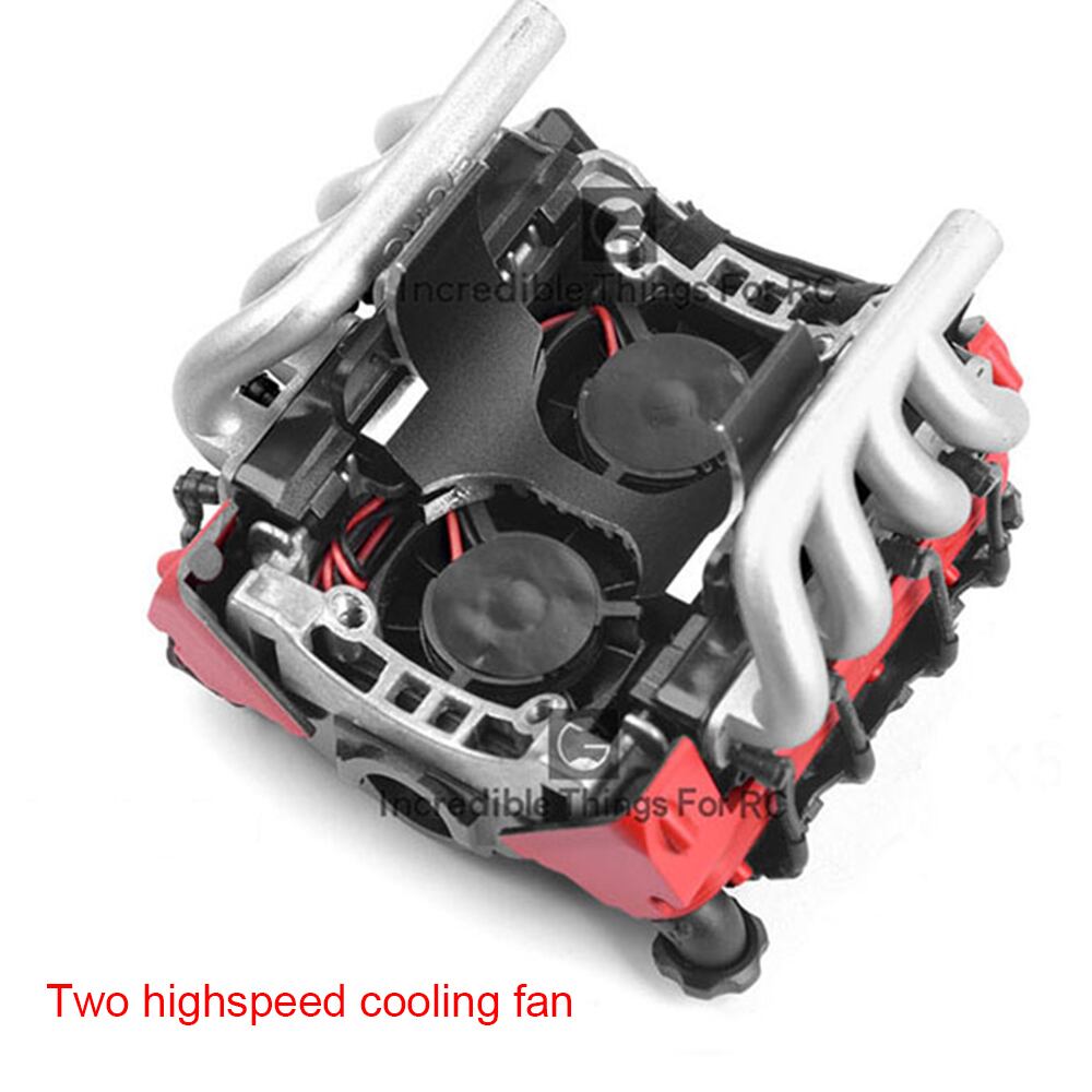 RCカー LS7 V8 シミュレーションエンジンモーター冷却ファン
