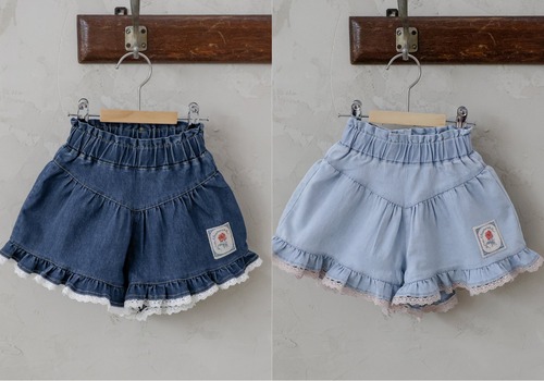 [予約][送料無料]≪Puella FLO≫Rose Denim Pants 13