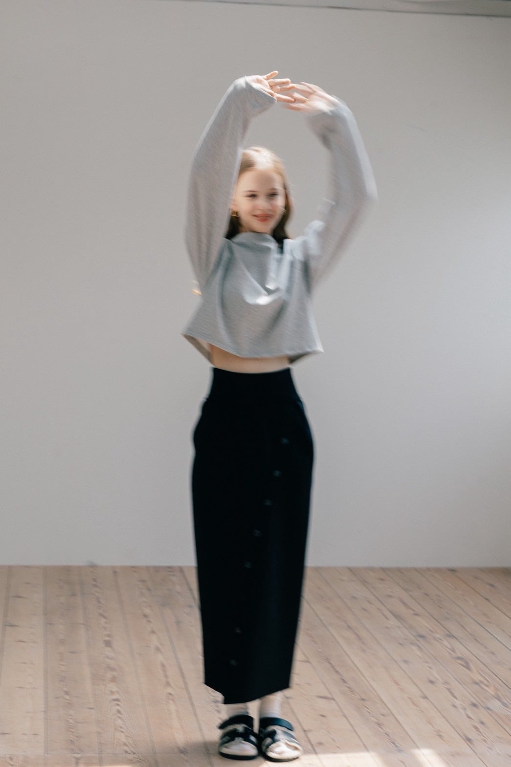 button line skirt【在庫調整】3〜6日営業日 | pois