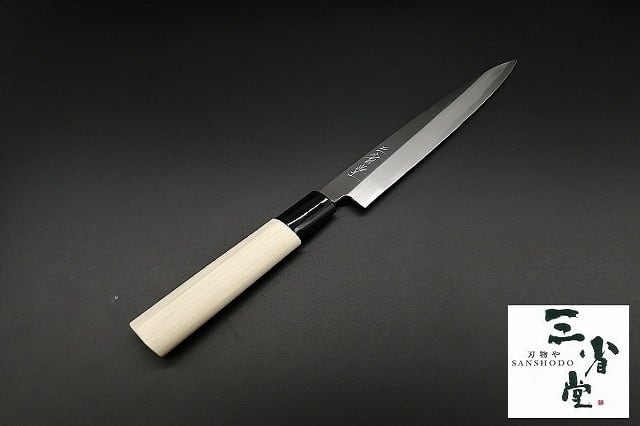 三徳 高村刃物製作所製 粉末ハイス鋼 口金付 170mm(Santoku Knife