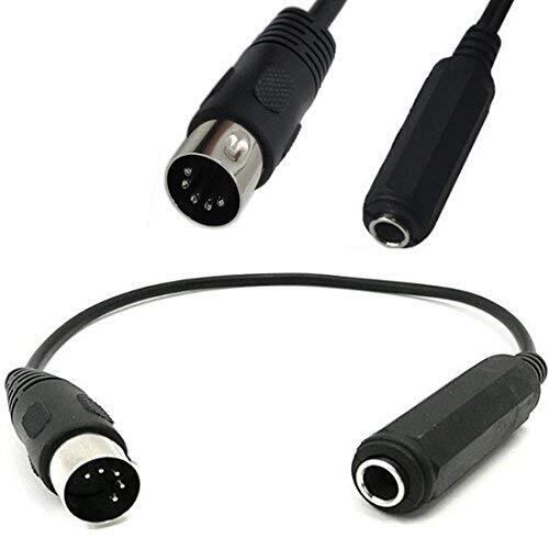 在庫セール】MIDI ケーブル DIN 5ピンオスから6.35mm (1/4 インチ