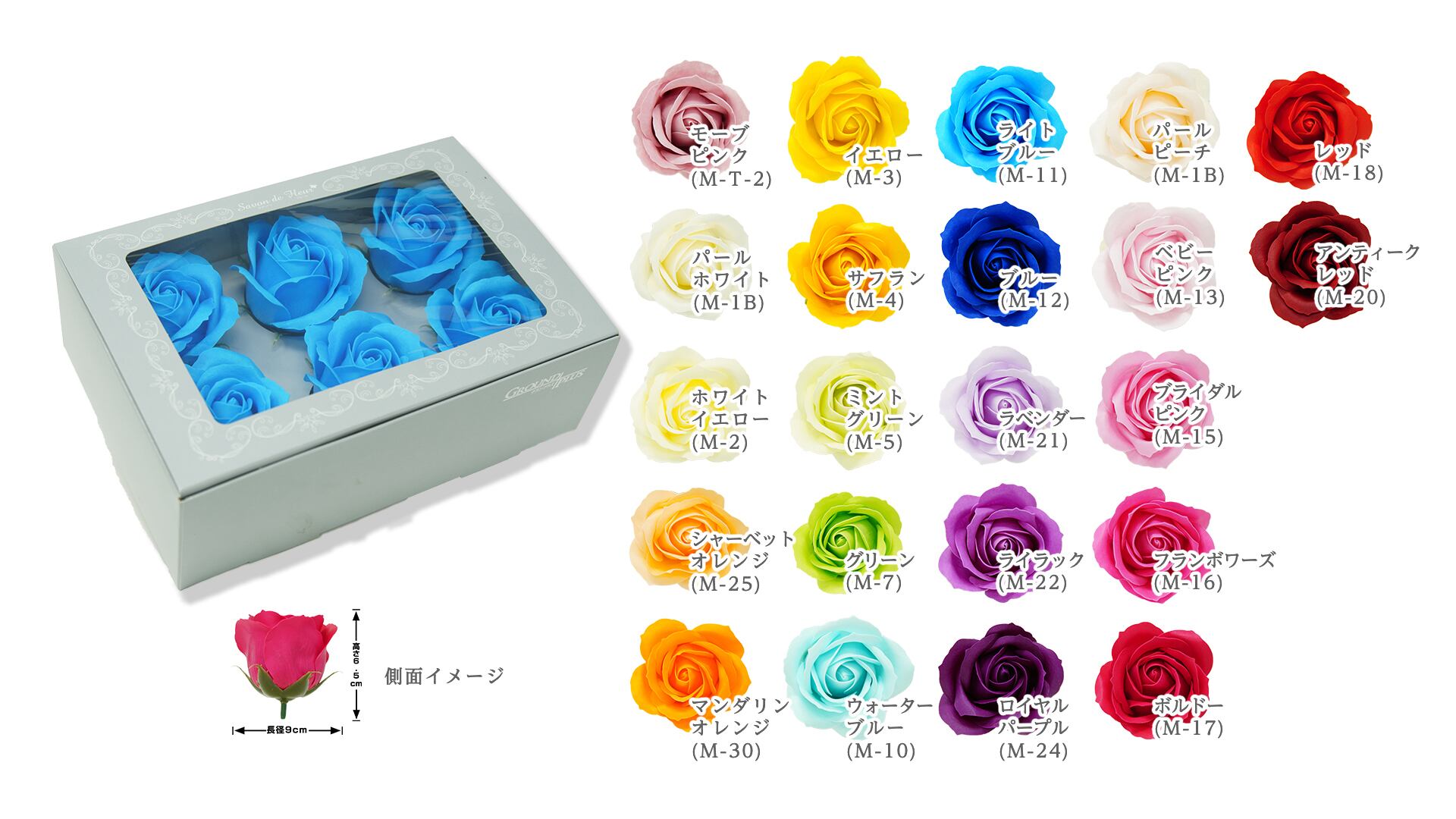 トルコ桔梗 6輪BOX(色：8種類) | Savon de Fleur