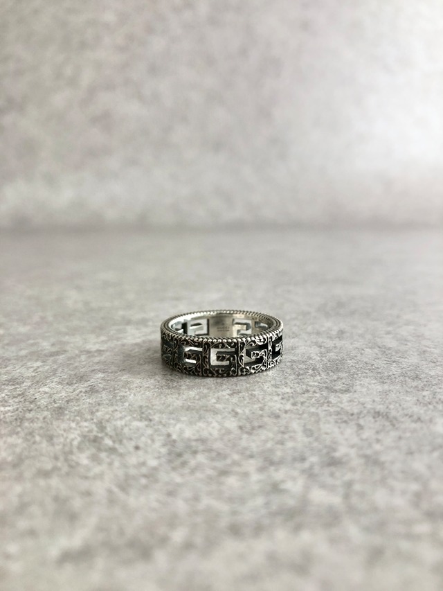 GUCCI グッチ 指輪 シルバー アラベスク スクエアG 925 vintage ヴィンテージ オールド sw4x8d