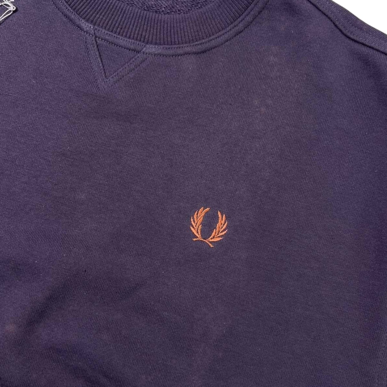 80s 90s vintage FRED PERRY フレッドペリー スウェット M/パープル/デッドストック