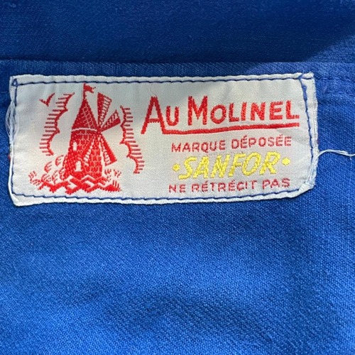 60s Au MOLINEL 刺繍タグ コットンツイル フレンチワークジャケット 詳細写真2