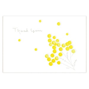 ポストカード『ミモザと一緒に気持ちをお伝えするThank you card』〜Ikuko・I2-2〜