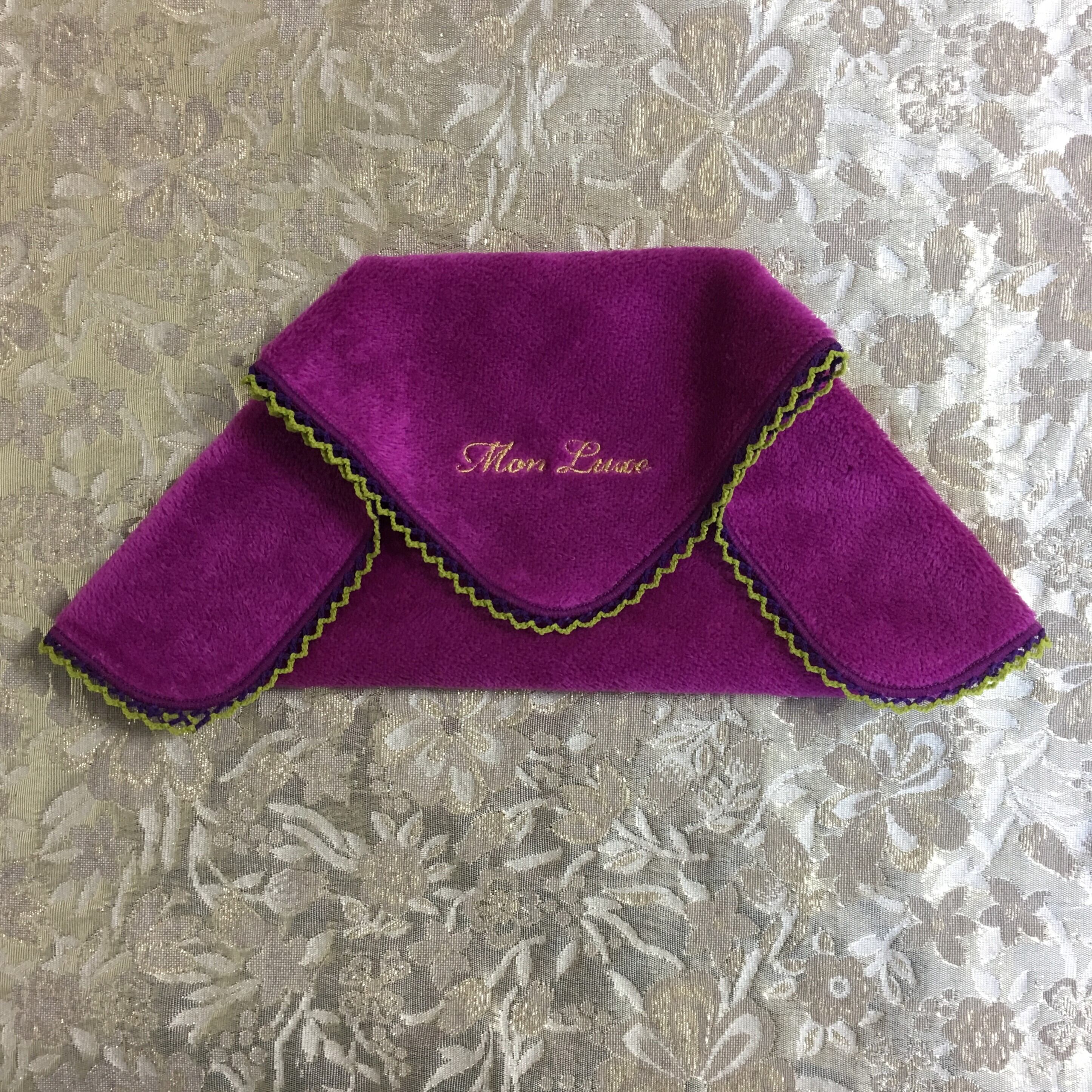 Mon Luxe レース タオルハンカチ ダリアパープル | Mon Luxe Co.,Ltd