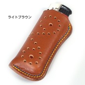 ライターケース ダブルステッチ パンチング
