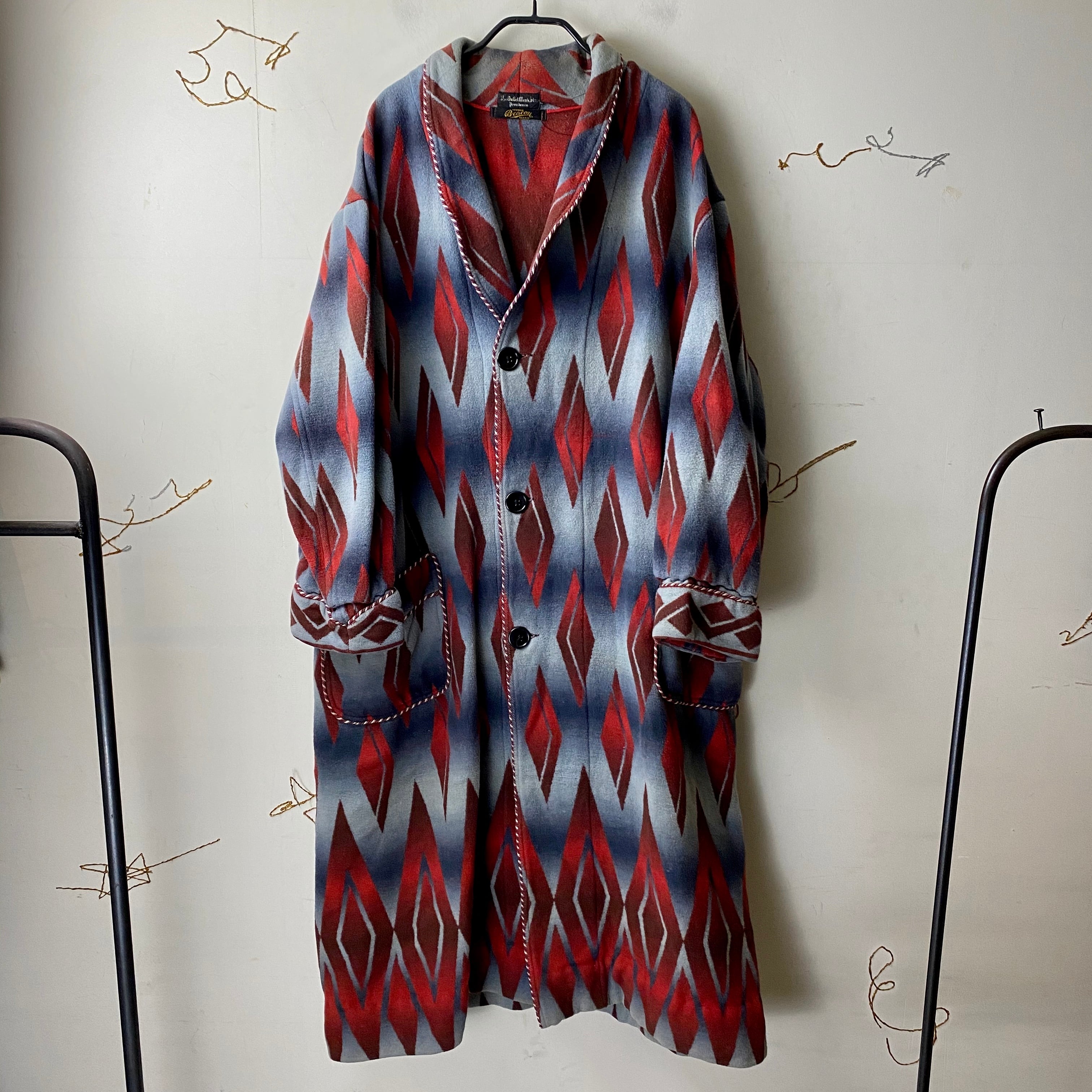 vintage 1940's native pattern BEACON gown | NOIR ONLINE