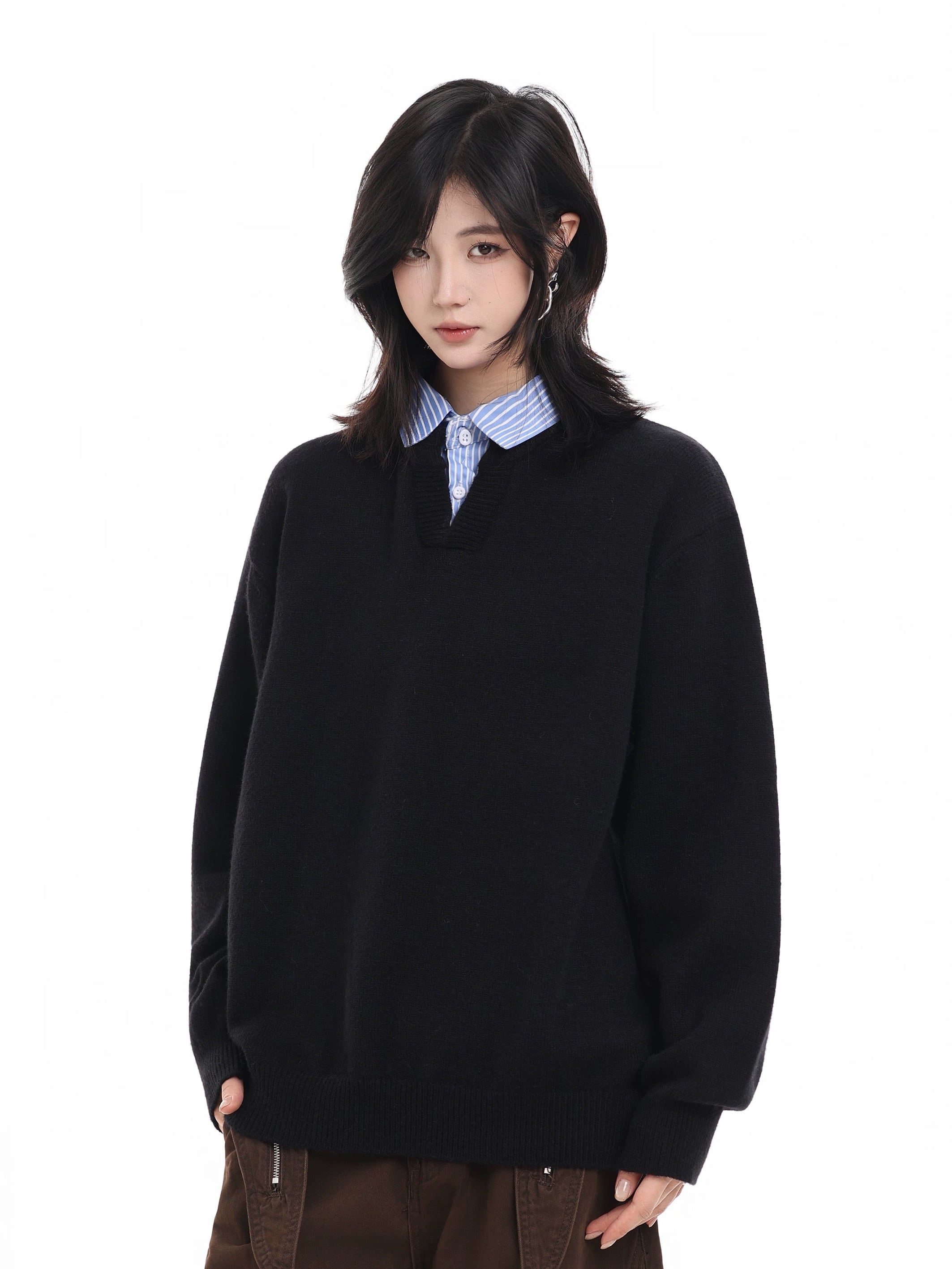 フェイクレイヤードセーター / Fake Layered Sweater