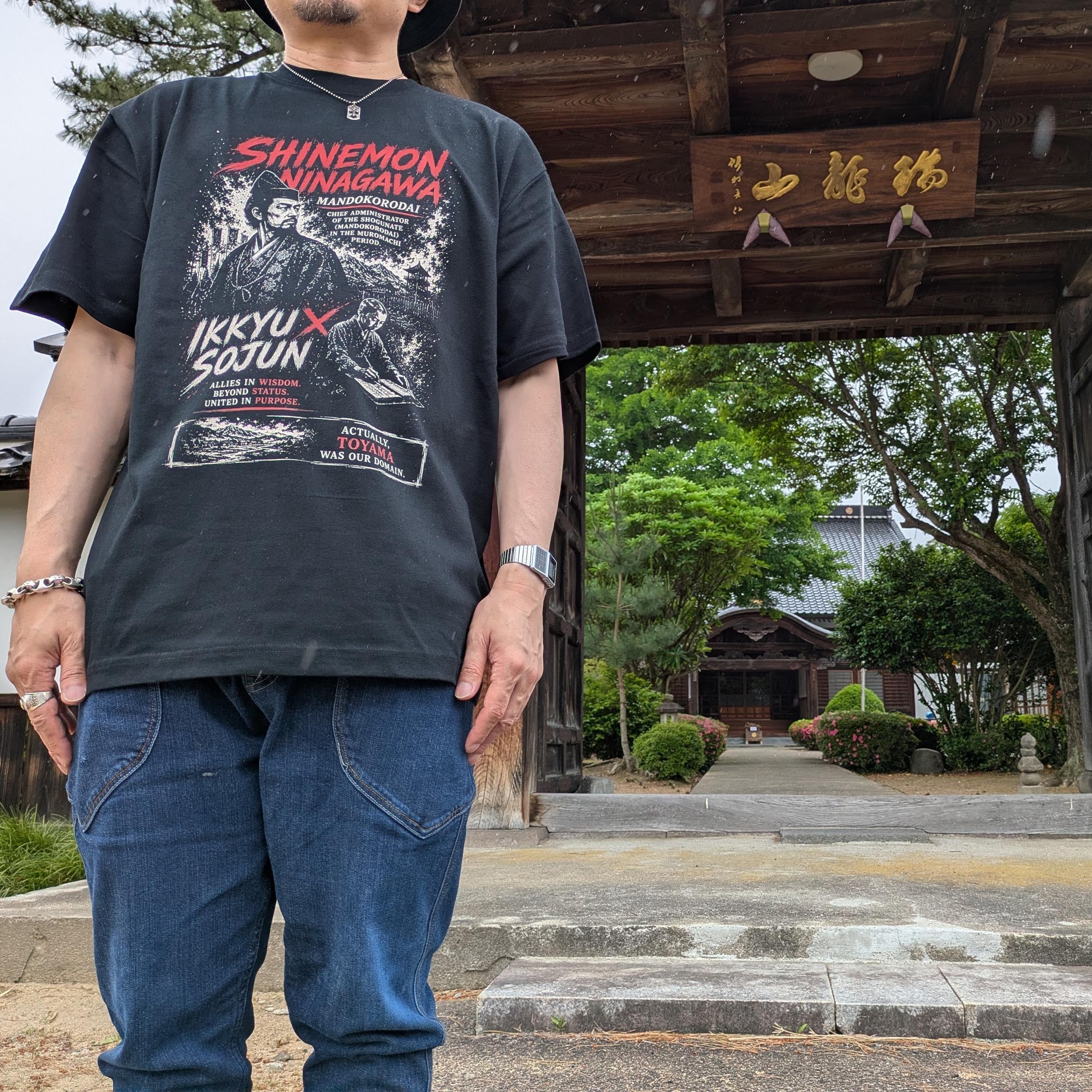 【一休さん】蜷川新右衛門 Tシャツ【富山】