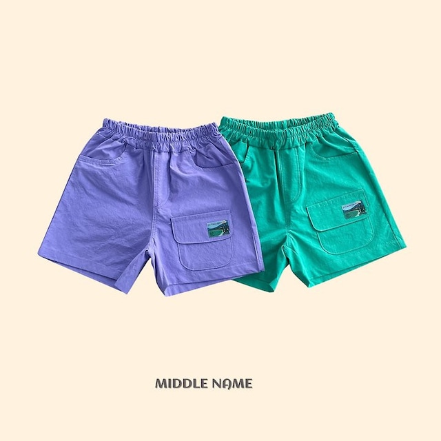 【取寄】middle name｜beach pocket pants｜ビーチポケットパンツ｜S-JM｜kids&jr｜26 summer
