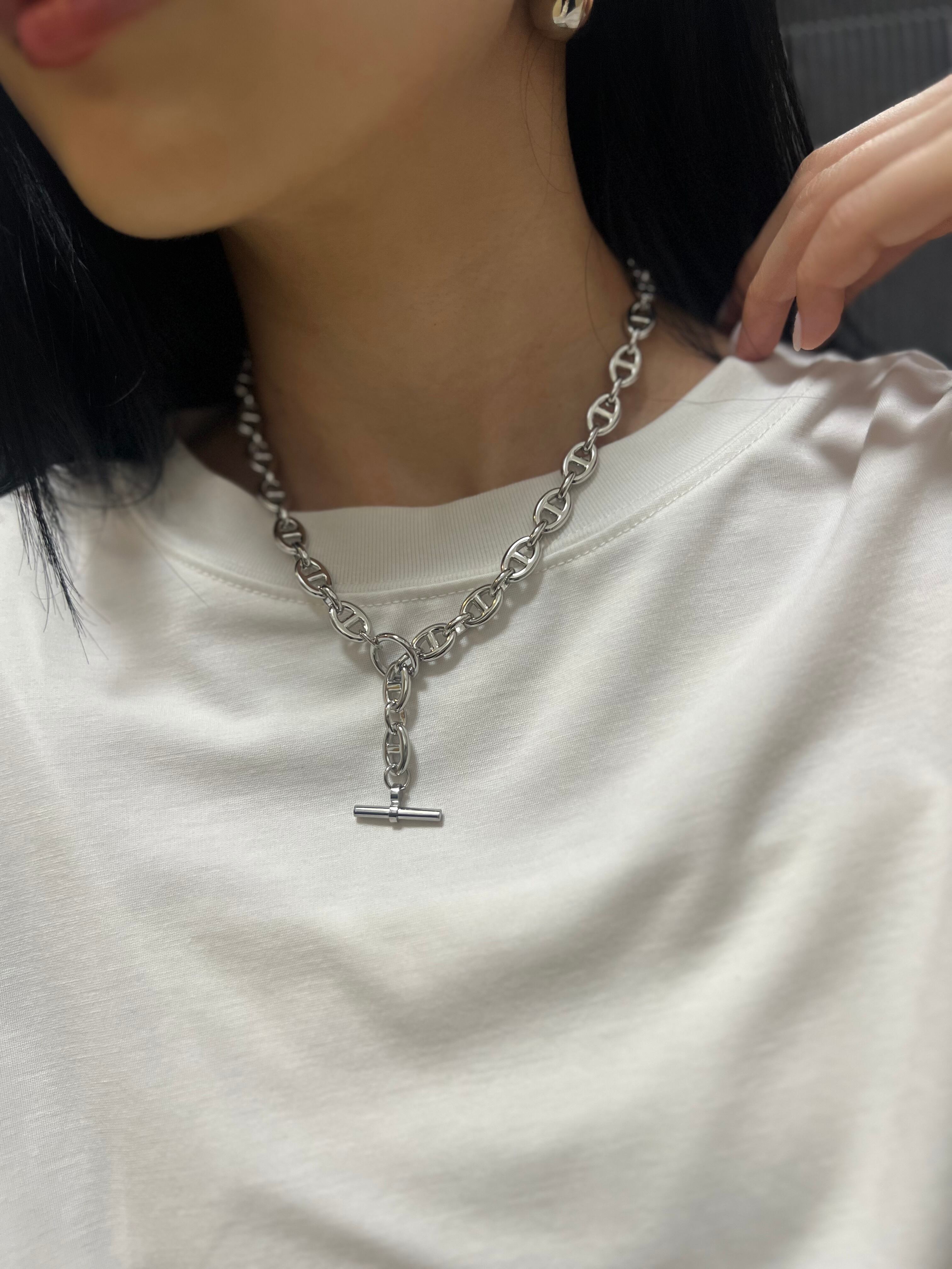 anchor mantle necklace | tresbyjewelry