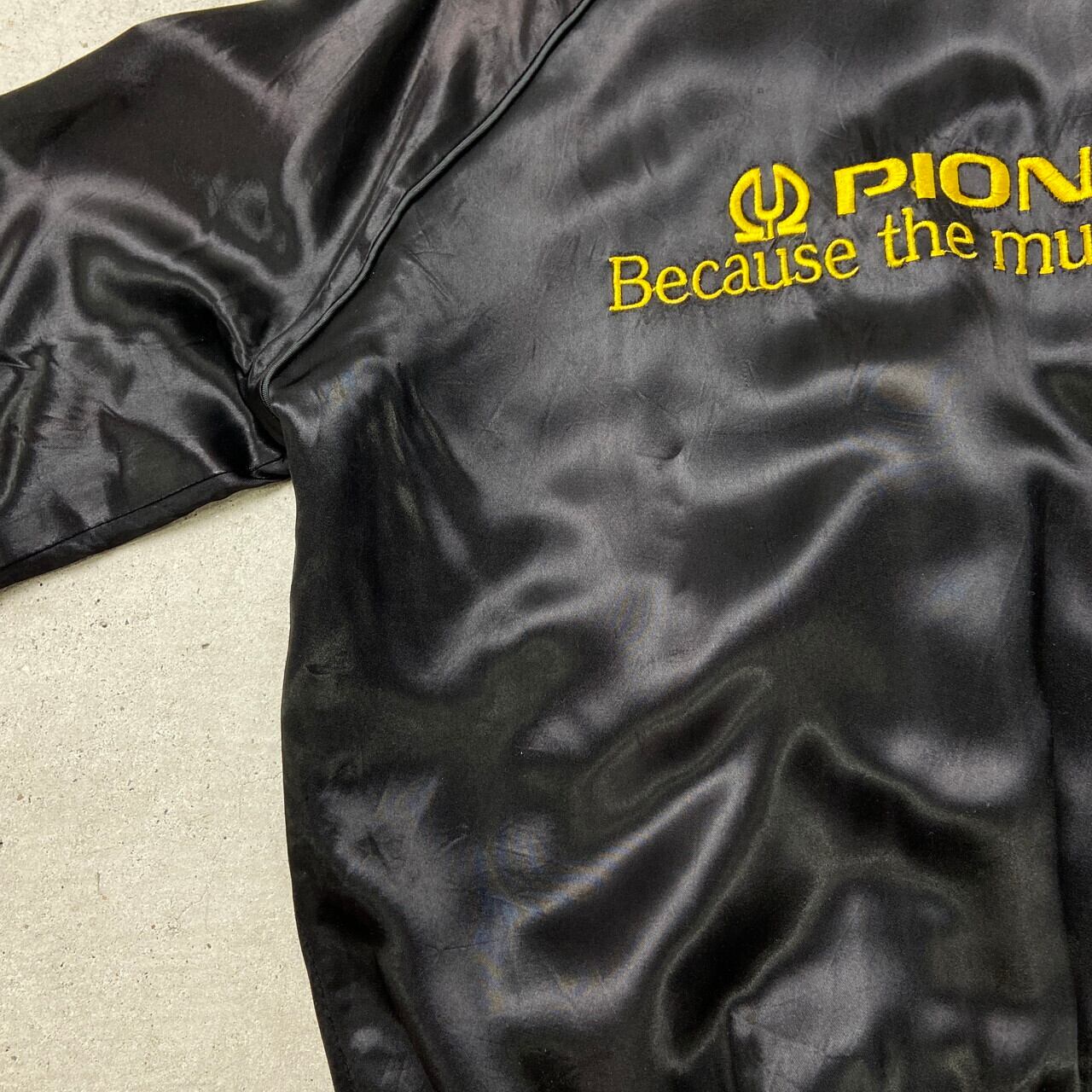 90年代 Pioneer パイオニア サテン ナイロンスタジャン アワード