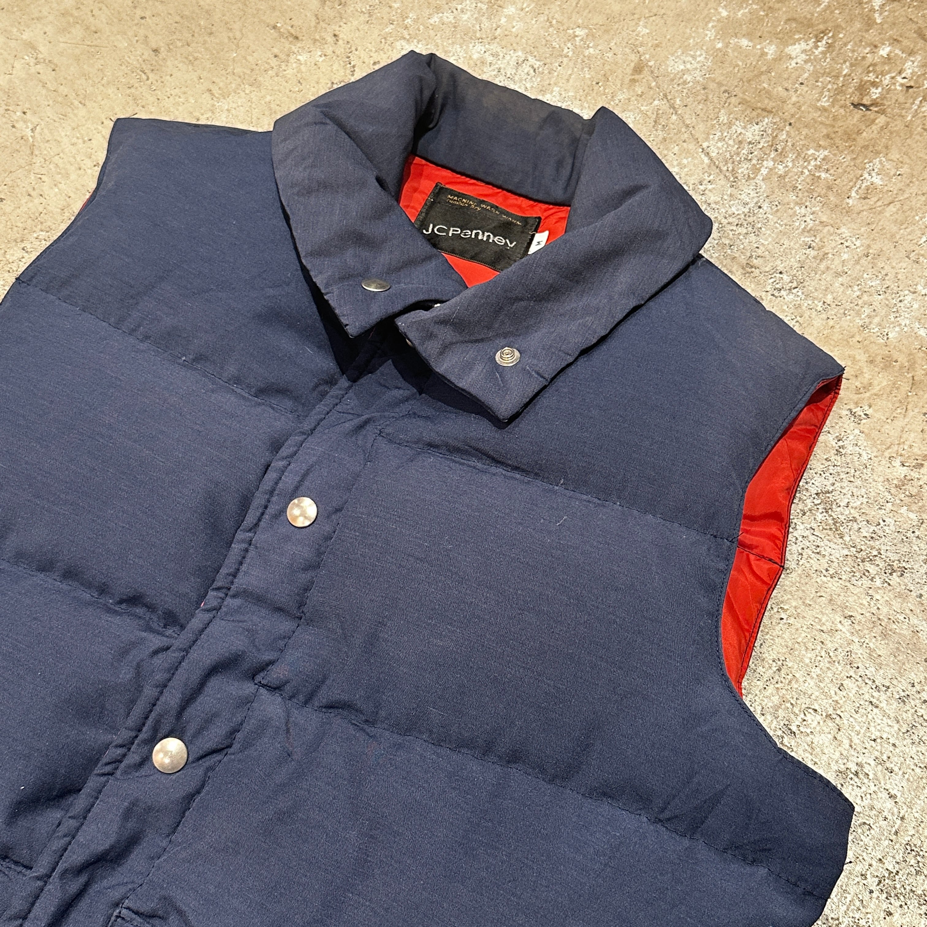 1970'S JC PENNY DOWN VEST NAVY M | safarionline