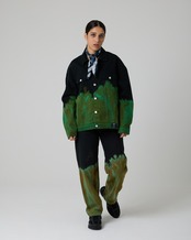 【 数量限定販売 / セットアップ可 】ブリーチタイダイデニムジャケット 着火