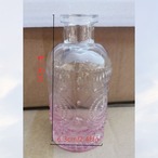 花瓶個10個セット ピンクの花瓶 ヴィンテージクリアガラスの花瓶 ホームテーブルの装飾 センターピース用 小さな花瓶 素朴なウェディングデコレーション マルチサイズ