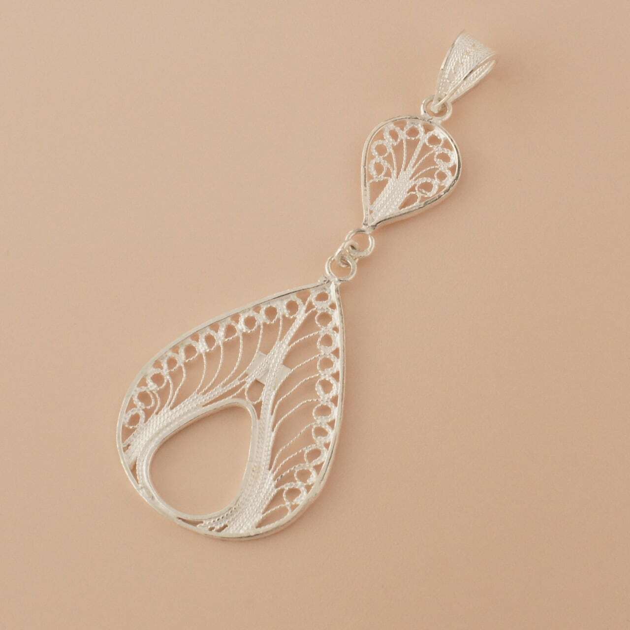 ドロップ ペンダント / 銀線細工 | マルタフィリグリー | マルタ直輸入