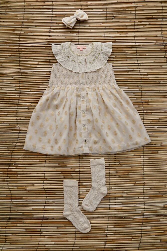 bonjour diary フラワープリント ワンピース 6y キッズ服(100cm