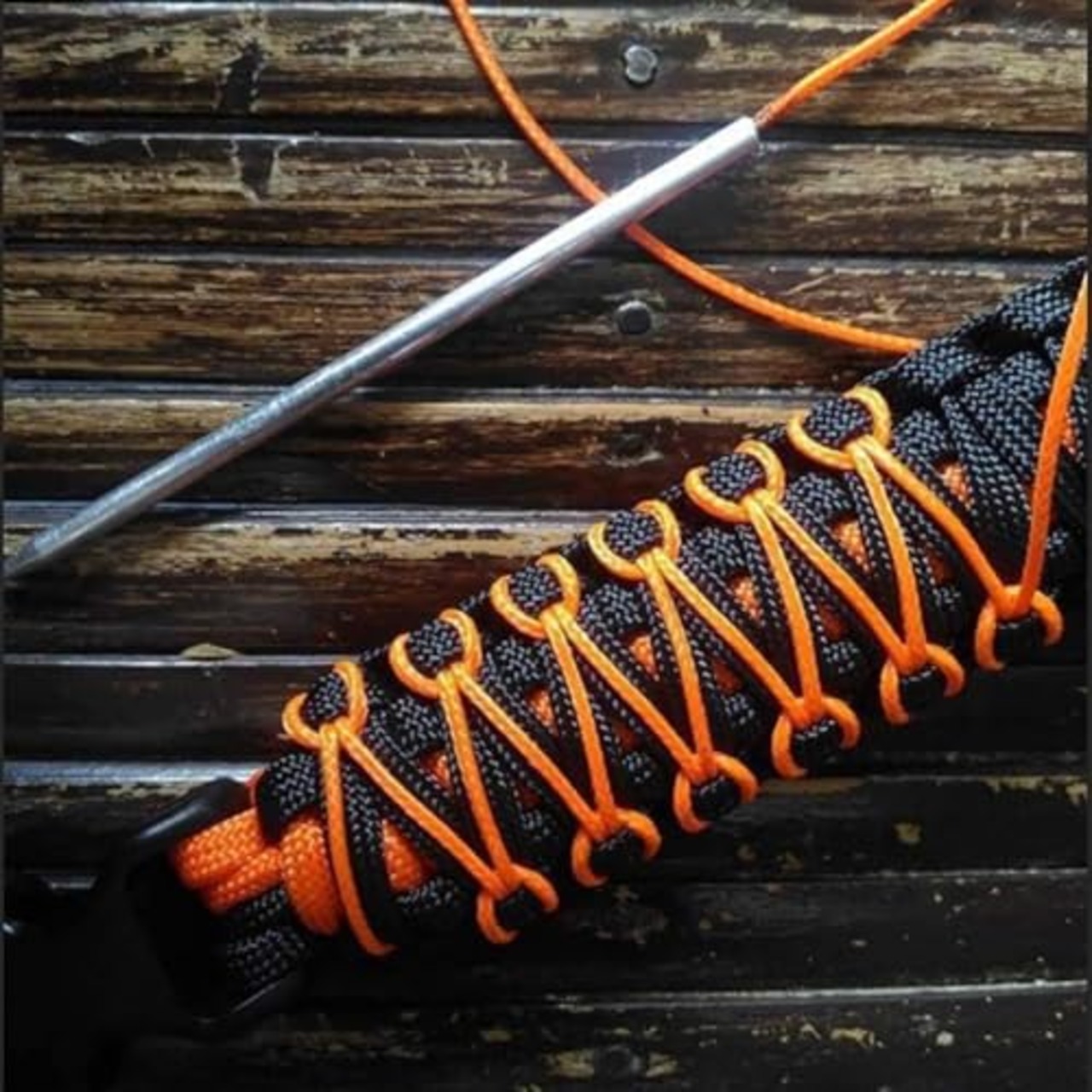 COOLBOTANG パラコードステッチ 6点セット パラコードニードル ステンレス スチール パラコード針 手縫い針 編み針セット ブレスレット用 編み物 クラフト用品 裁縫道具 シャフト 手芸用品 ハンドメイド 制作道具 手作り道具 巾着袋付き