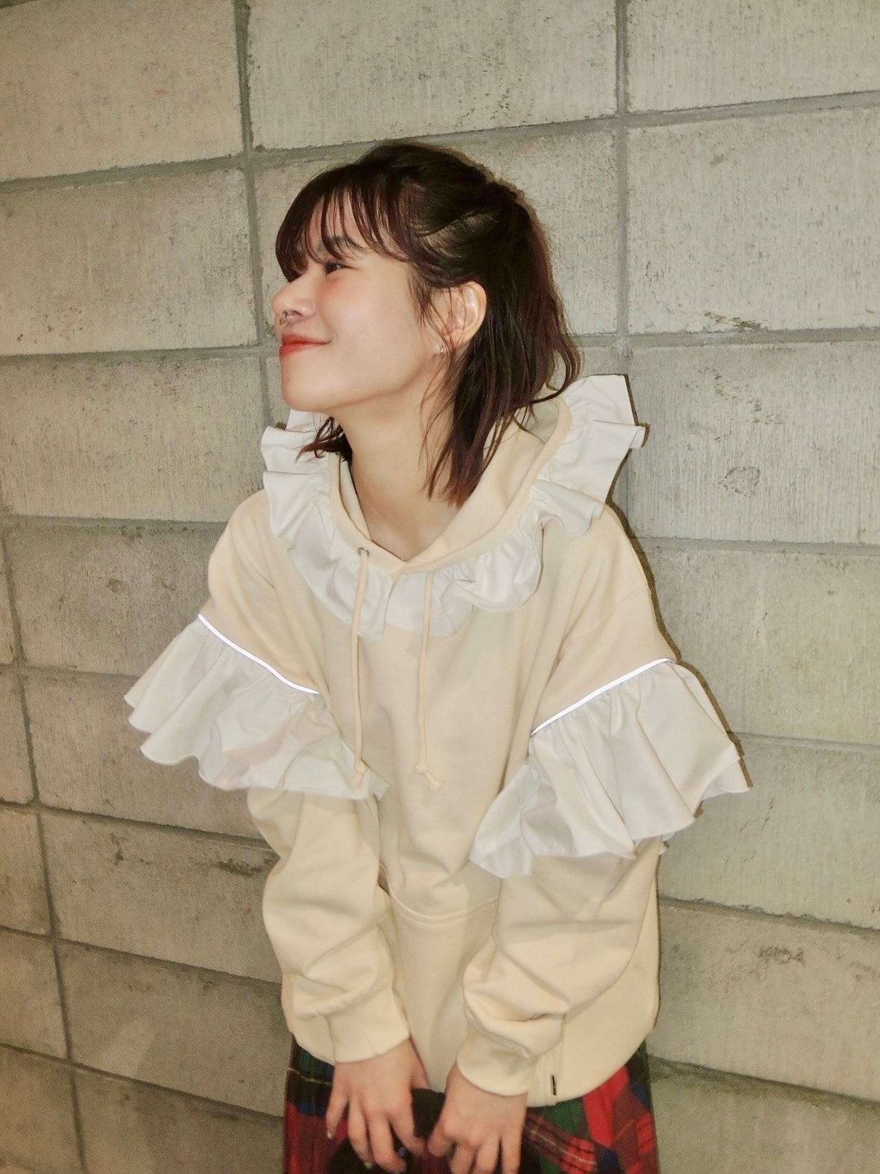 【25SS】NONTOKYO ノントーキョー / フリルスウェットフーディー - 1