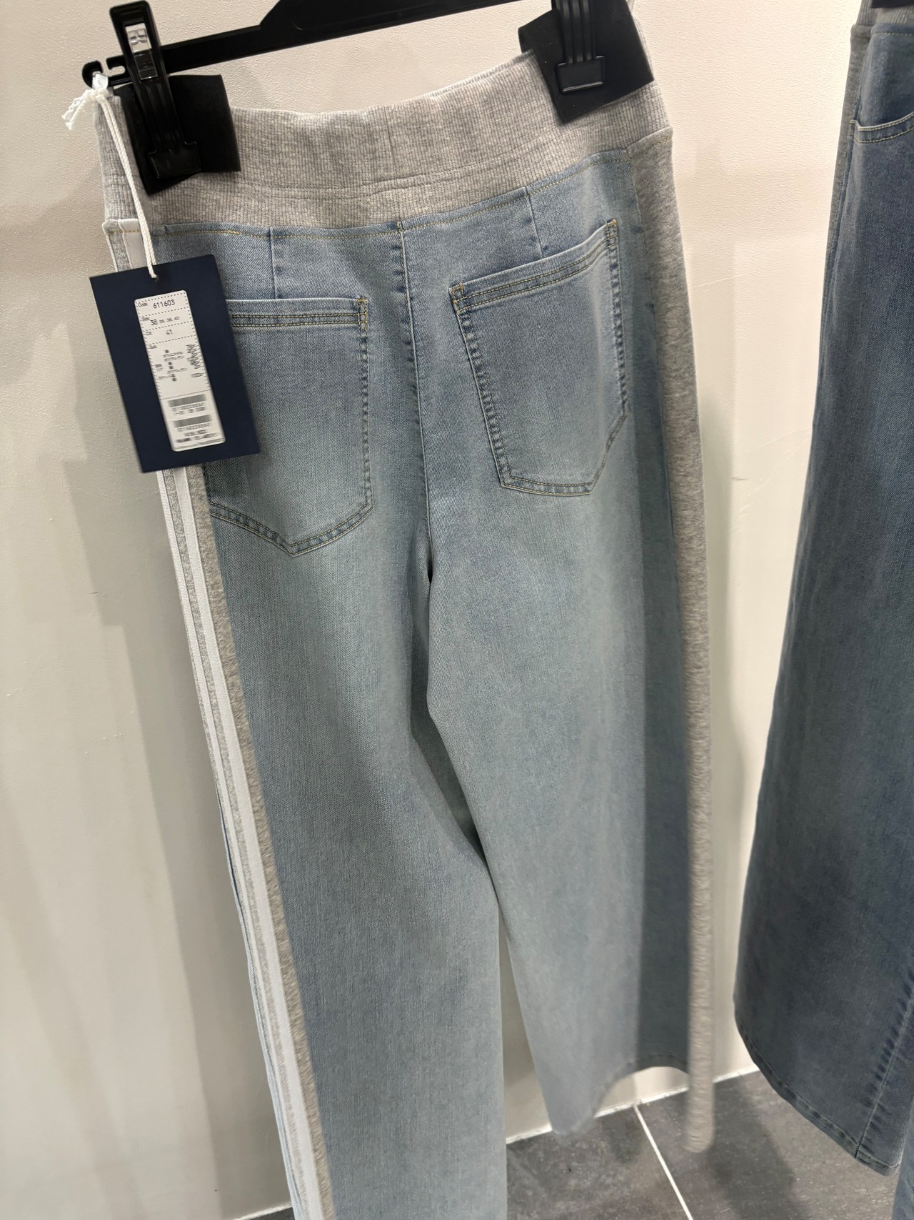 ROBE  サイドライン切り替え　デニムパンツ　611603