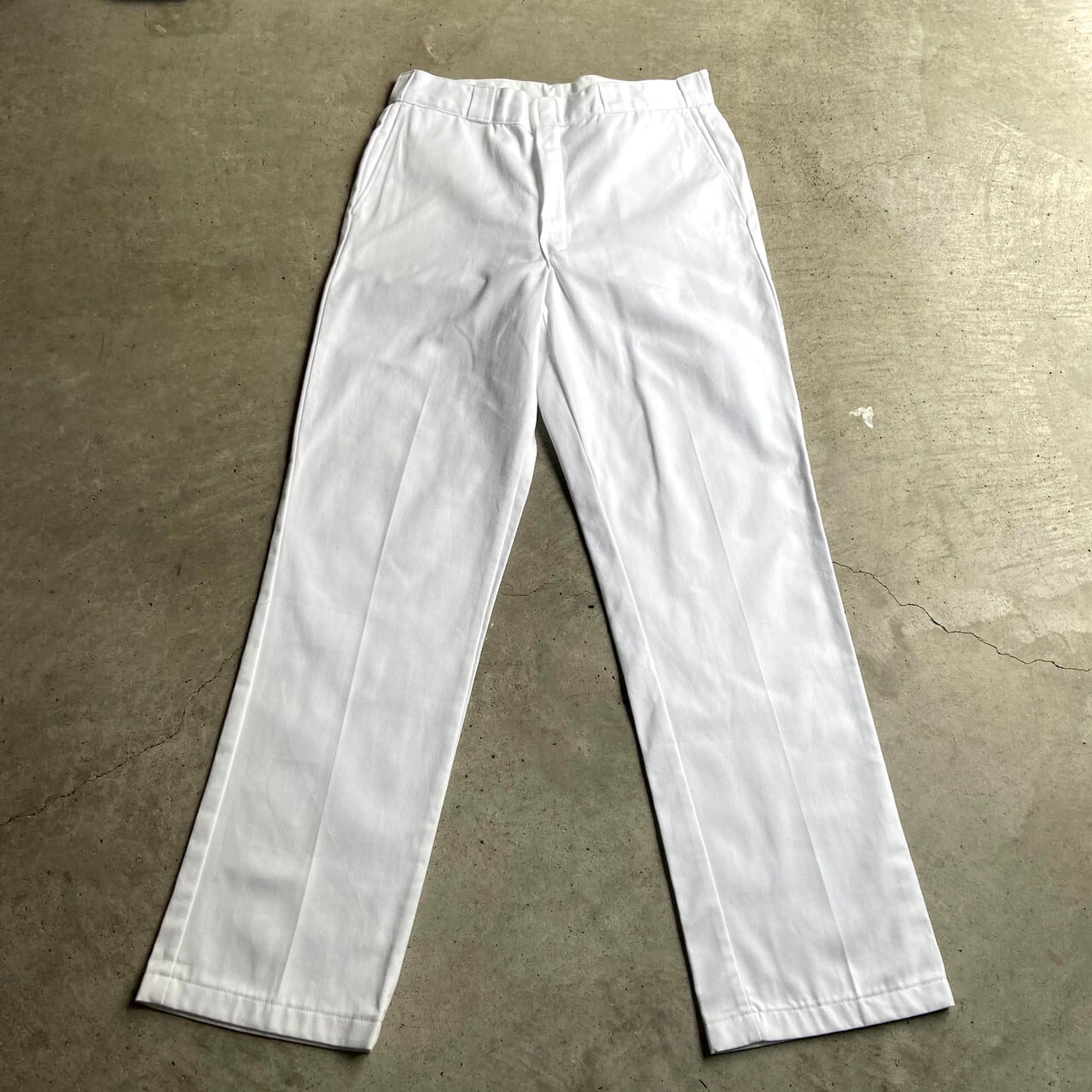 90s USA製 Dickies 874 ディッキーズ ワークパンツ 白 28