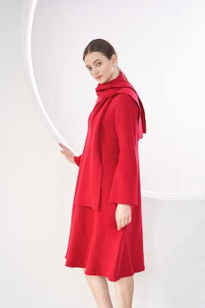 Circulate Coat with Scarf