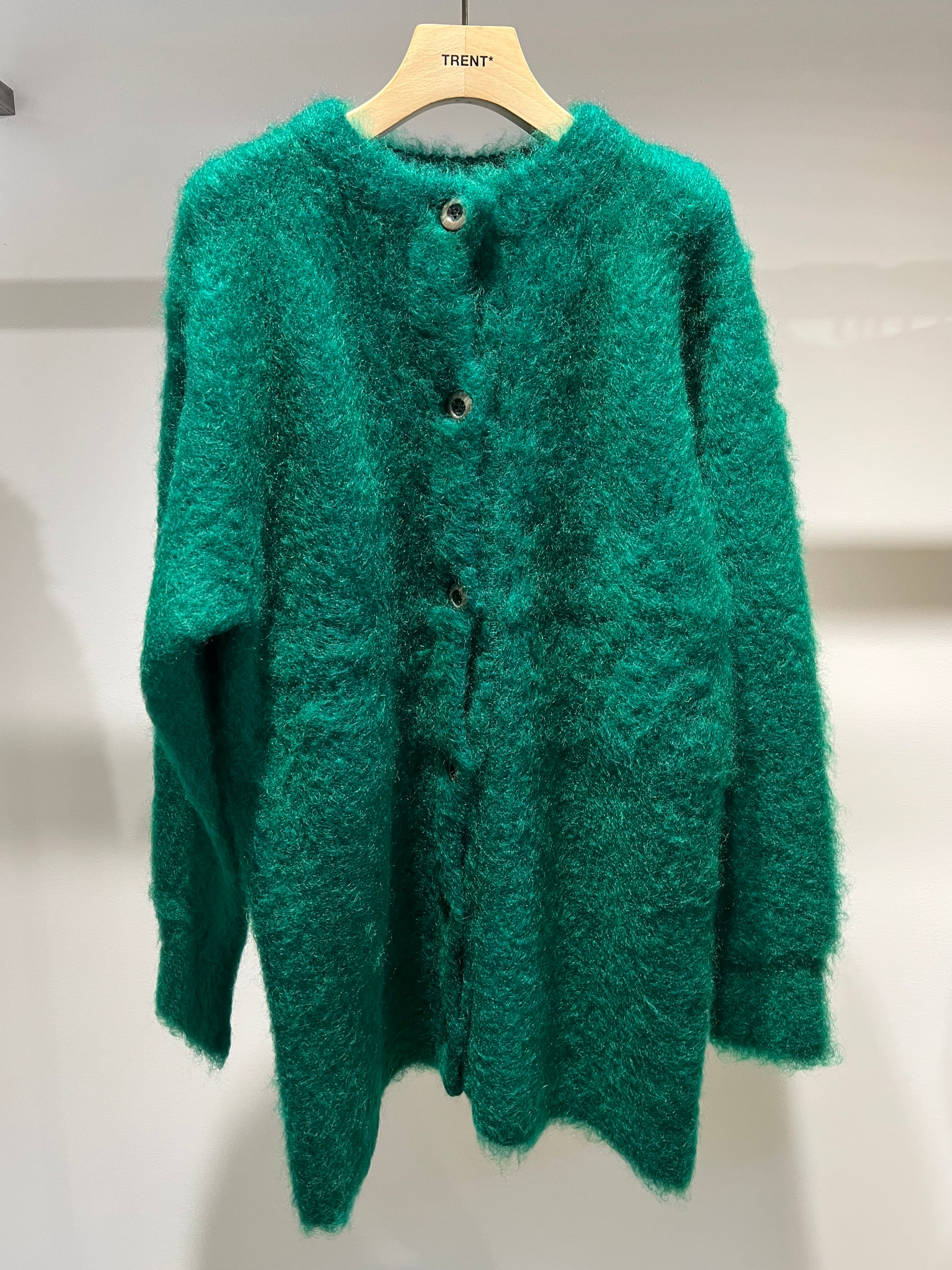 FUMIE TANAKA フミエタナカ / plain mohair cardigan | TRENT  