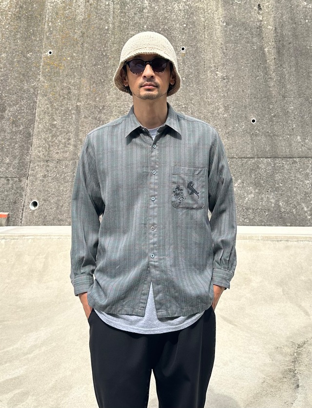 old clothes 　shirt jkt gray
