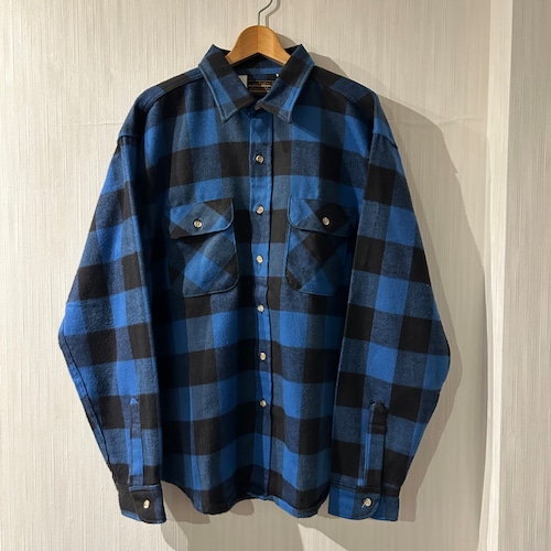 Late 1980s (1989s？) Eddie Bauer buffalo check  heavy flannel  shirt