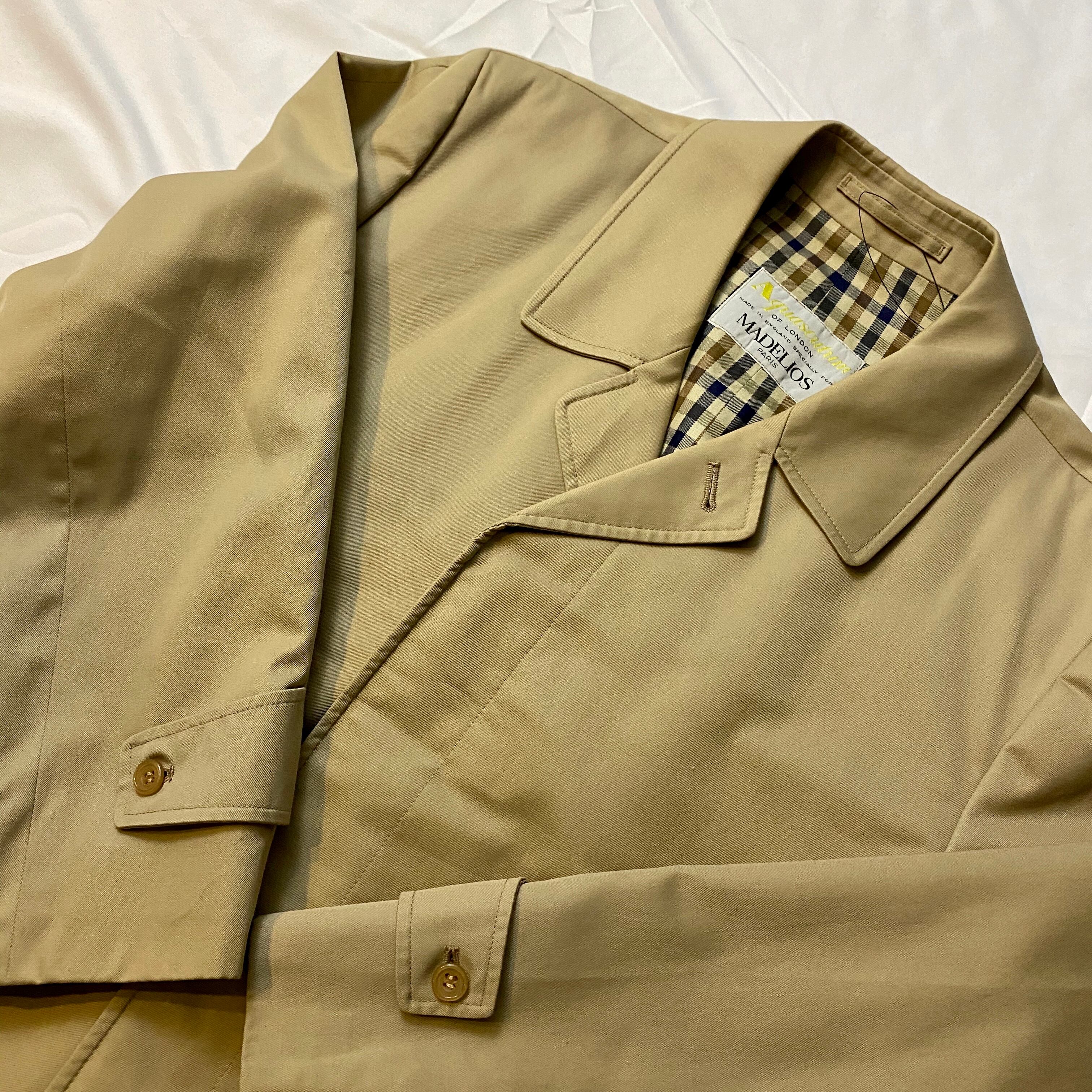 AQUASCUTUM split raglan sleeve balmacaan coat “aqua5” | NOIR ONLINE