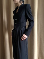 vintage metal hook remake short jacket-5196-3